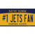 Numbers 1 Jets Fan Wholesale Novelty Sticker Decal