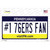 Number 1 76ers Fan Wholesale Novelty Sticker Decal