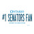 Number 1 Senators Fan Wholesale Novelty Sticker Decal