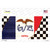 Iowa Racing Flag Wholesale Novelty Sticker Decal