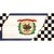 West Virginia Racing Flag Wholesale Novelty Sticker Decal