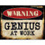 Genius At Work Wholesale Novelty Rectangle Sticker Decal