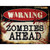 Zombies Ahead Wholesale Novelty Rectangle Sticker Decal