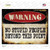 Warning No Stupid People Wholesale Novelty Rectangle Sticker Decal