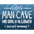 Little Man Cave Wholesale Novelty Rectangle Sticker Decal