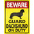 Guard Dachshund On Duty Wholesale Novelty Rectangle Sticker Decal