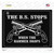 The B.S. Stops When The Hammer Drops Wholesale Novelty Rectangle Sticker Decal