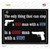 The Only Thing That Can Stop A Bad Man With A Gun Wholesale Novelty Rectangle Sticker Decal