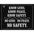 Know Guns, Know People, Know Safety Wholesale Novelty Rectangle Sticker Decal