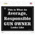 Average, Responsible Gun Owner Looks Like Wholesale Novelty Rectangle Sticker Decal