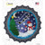 Joy to the World Snowman Wholesale Novelty Bottle Cap Sticker Decal