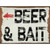 Beer and Bait Left Wholesale Novelty Rectangular Sticker Decal