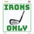 Irons Only Wholesale Novelty Square Sticker Decal