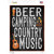 Beer Camping Country Music Wholesale Novelty Rectangle Sticker Decal