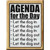 Daily Agenda Let Dog Out Wholesale Novelty Rectangle Sticker Decal