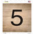 5 Number Tiles Wholesale Novelty Square Sticker Decal