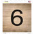 6 Number Tiles Wholesale Novelty Square Sticker Decal