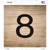 8 Number Tiles Wholesale Novelty Square Sticker Decal