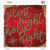 Silent Night Holy Night Red Wholesale Novelty Square Sticker Decal