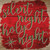 Silent Night Holy Night Red Wholesale Novelty Square Sticker Decal