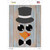 Penguin Face Wholesale Novelty Rectangle Sticker Decal