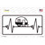 Camping Heart Beat Wholesale Novelty Sticker Decal