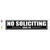 No Soliciting Thank You Wholesale Novelty Narrow Sticker Decal