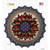 USA Flag Sunflower Wholesale Novelty Bottle Cap Sticker Decal