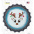 Blue Reindeer Face Wholesale Novelty Bottle Cap Sticker Decal