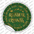 Reindeer Crossing Green Wholesale Novelty Circle Sticker Decal
