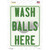 Wash Balls Here Wholesale Novelty Rectangle Sticker Decal