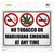 No Tobacco or Marijuana Smoking Wholesale Novelty Rectangle Sticker Decal