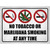 No Tobacco or Marijuana Smoking Wholesale Novelty Rectangle Sticker Decal