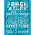 Porch Rules Wholesale Novelty Rectangle Sticker Decal
