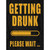 Getting Drunk Please Wait Wholesale Novelty Rectangle Sticker Decal