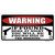 Warning If Found Wholesale Novelty Sticker Decal