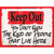 Keep Out People That Live Here Wholesale Novelty Rectangular Sticker Decal