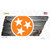 Orange Tri Star on Wood Wholesale Novelty Tennessee Shape Sticker Decal