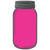 Pink Wholesale Novelty Mason Jar Sticker Decal