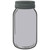 Gray Wholesale Novelty Mason Jar Sticker Decal