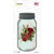 Red Flowers With Notes Wholesale Novelty Mason Jar Sticker Decal