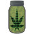 Weed Leaf Green Plaid Wholesale Novelty Mason Jar Sticker Decal