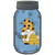 Gnome With Bee Hive Blue Wholesale Novelty Mason Jar Sticker Decal