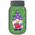 Gnome With Pins Green Wholesale Novelty Mason Jar Sticker Decal