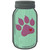 Paw Print Mint Wholesale Novelty Mason Jar Sticker Decal