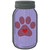Paw Print Purple Wholesale Novelty Mason Jar Sticker Decal