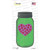 Heart With Paw Print Green Wholesale Novelty Mason Jar Sticker Decal