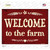 Welcome To The Farm Wholesale Novelty Rectangular Sticker Decal