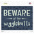 Beware Of The Wigglebutts Wholesale Novelty Rectangular Sticker Decal