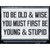Old  Wise Young  Stupid Wholesale Novelty Rectangular Sticker Decal